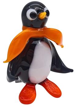 Preview: Pinguin mit Schal (gelb)