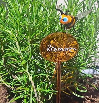 Preview: Kräuterstecker mit Biene / Rosmarien