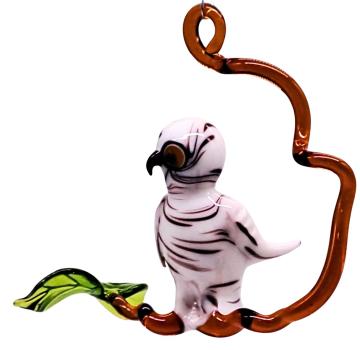 Preview: Hängevogel - Schnee-Eule auf Ast - klein