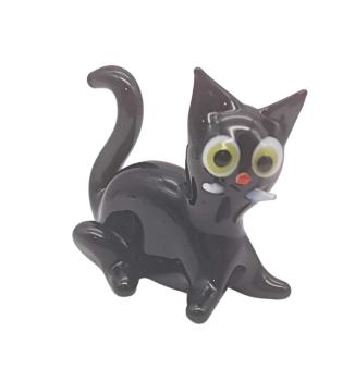 Preview: Katze sitzend (schwarz)