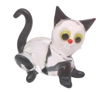 Preview: Katze sitzend (transparent/schwarz)