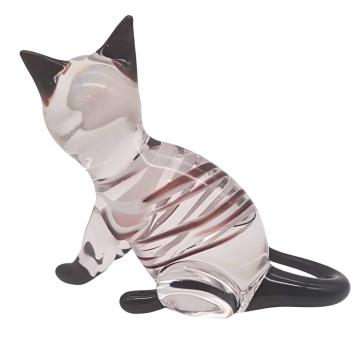 Preview: Katze, sitzend ( (transp.-schwarz mit Streifen)