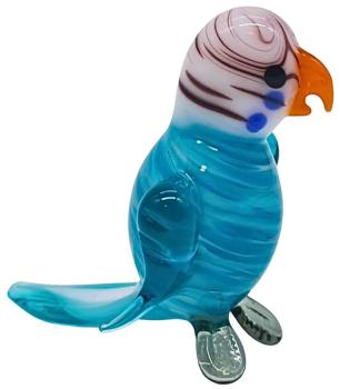 Wellensittich -türkis-, stehend