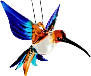 Hängevogel - Kolibri /klein (braun-hellblau-dunkelblau)