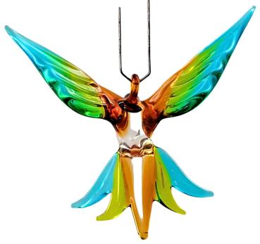 Preview: Hängevogel - Kolibri/klein (braun-grün-hellblau)