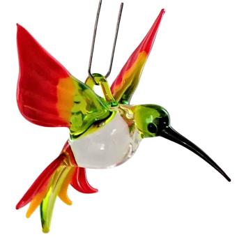 Preview: Hängevogel - Kolibri/klein (grün-gelb-rot)