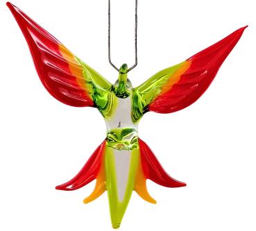 Hängevogel - Kolibri/klein (grün-gelb-rot)