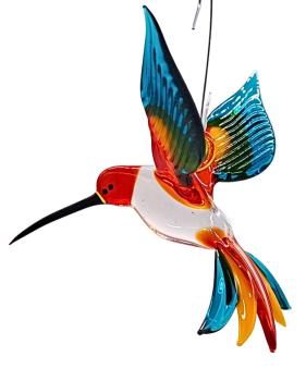 Preview: Hängevogel - Kolibri /klein (rot-gelb-türkis)