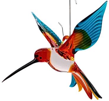 Preview: Hängevogel - Kolibri /klein (rot-gelb-türkis)