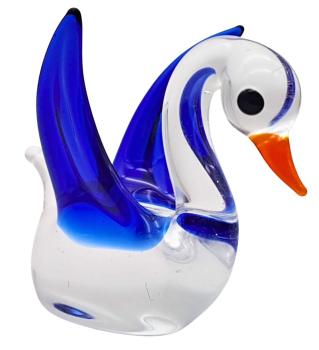 Preview: kleiner Schwan (transp.-dunkelblau)