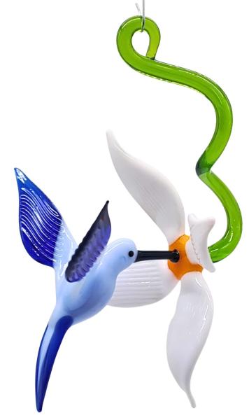 Blüte mit Kolibri, hängend