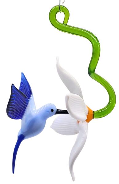 Blüte mit Kolibri, hängend