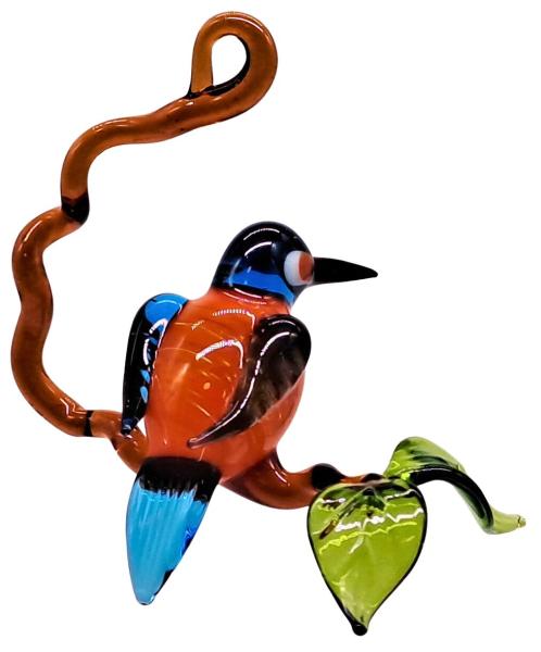 Hängevogel - Eisvogel auf Ast - klein