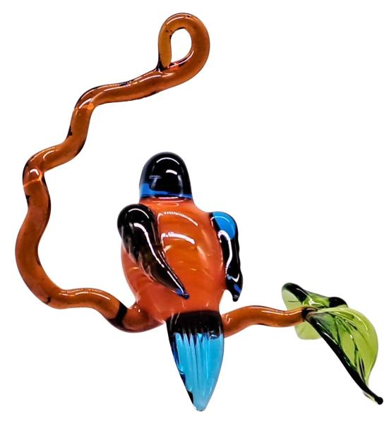 Hängevogel - Eisvogel auf Ast - klein