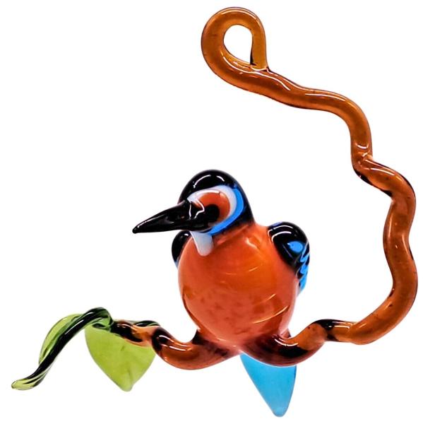 Hängevogel - Eisvogel auf Ast - klein