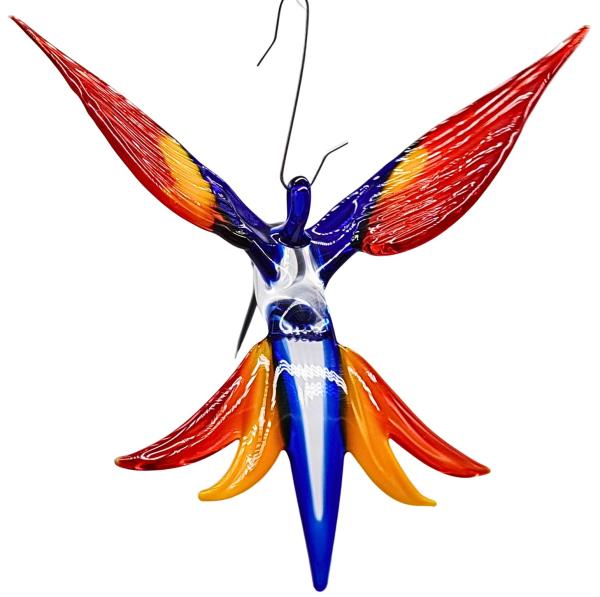 Hängevogel - Kolibri (dunkelblau-gelb-rot)