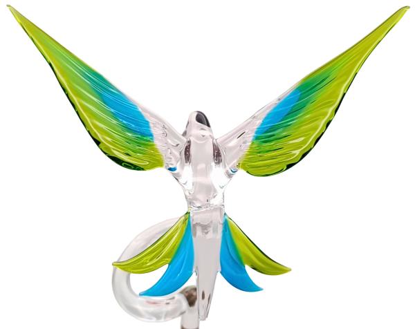 Orchideenstab - Kolibri (normale Ausführung / transp.hellblau-grün)