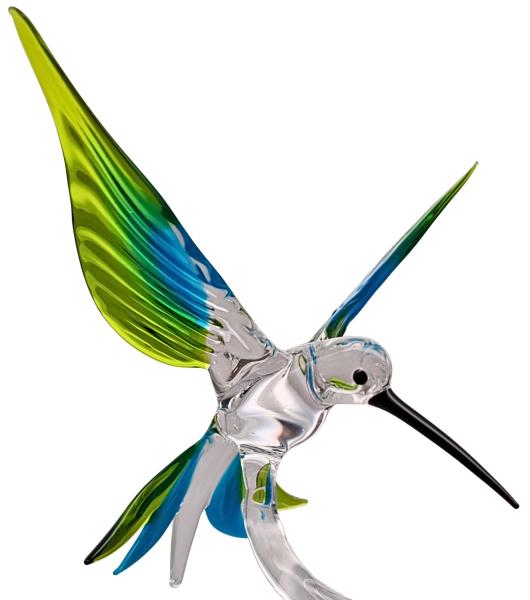Orchideenstab - Kolibri (normale Ausführung / transp.hellblau-grün)
