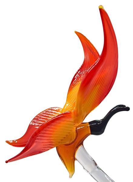 Orchideenstab - Schmetterling (normale Ausführung, gelb-rot)