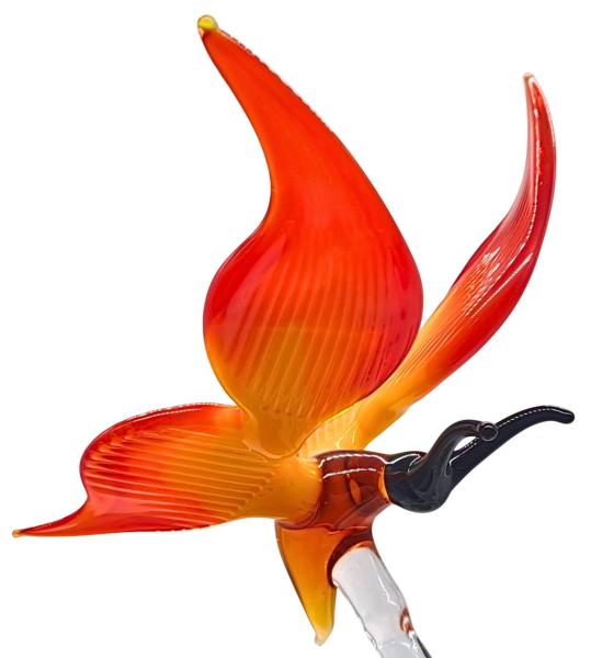 Orchideenstab - Schmetterling (normale Ausführung, gelb-rot)