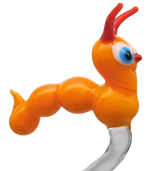 Orchideenstab mit Raupe, d/gelb (normale Ausf.)