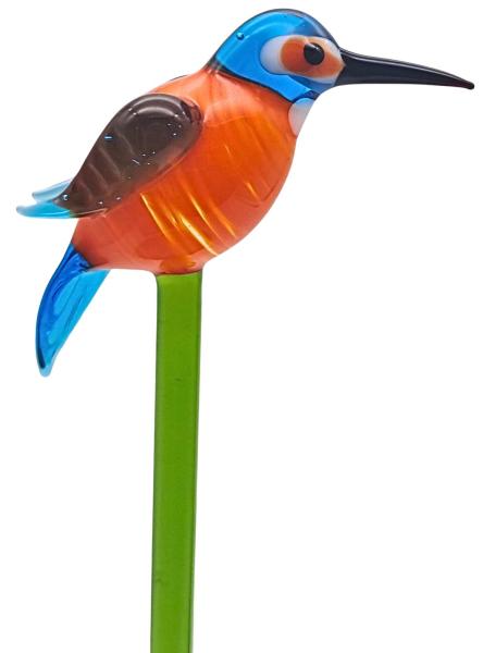 Pflanzenstecker, Eisvogel mit geschl. Flügeln