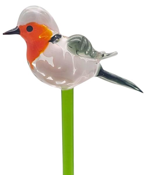 Pflanzenstecker, Rotkehlchen - geschl. Flügel