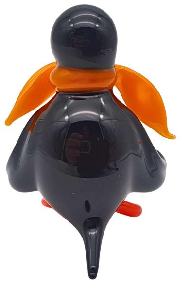 Pinguin mit Schal (gelb)