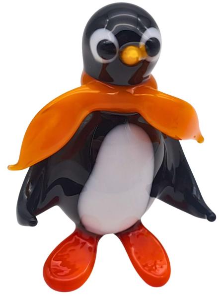Pinguin mit Schal (gelb)