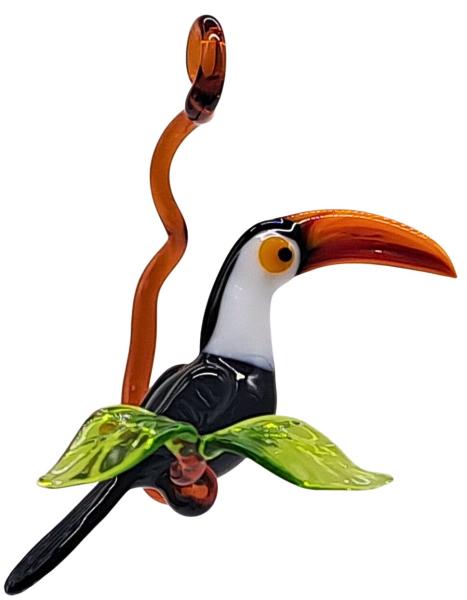 Hängevogel - Tukan auf Ast - klein