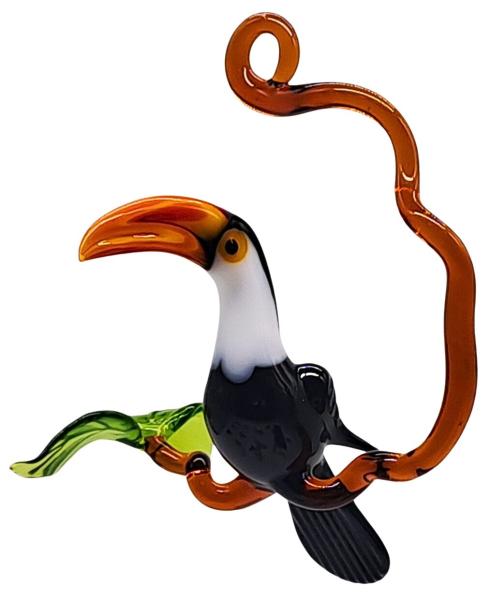 Hängevogel - Tukan auf Ast - klein