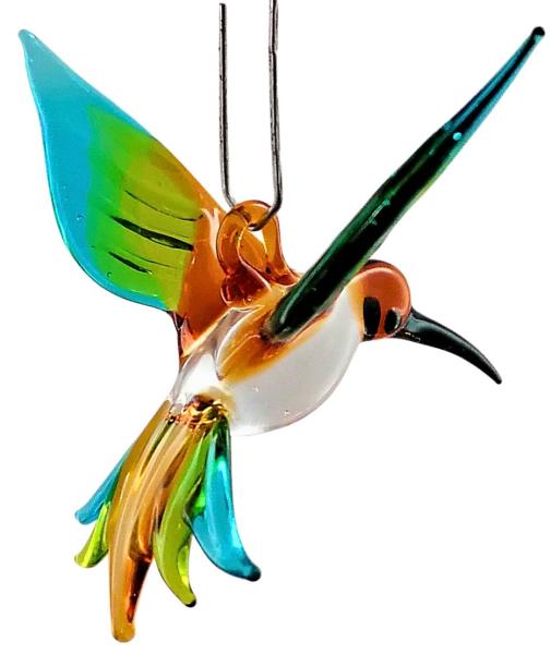 Hängevogel - Kolibri/klein (braun-grün-hellblau)