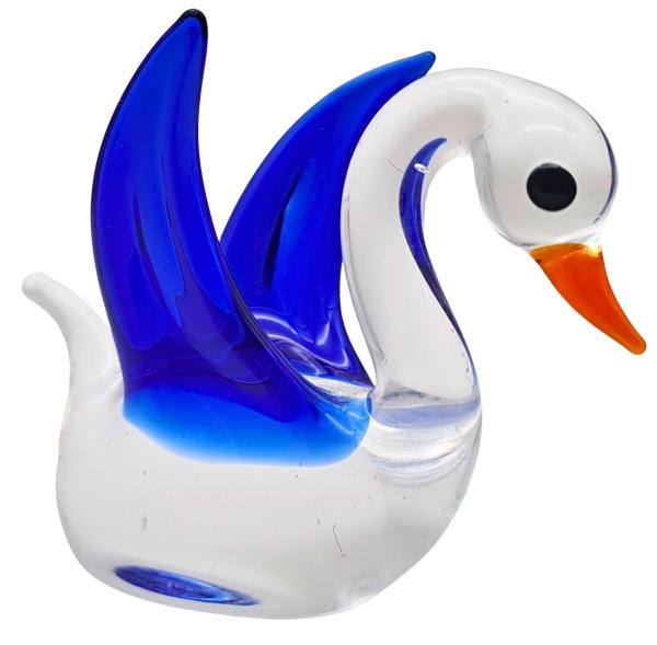 kleiner Schwan (transp.-dunkelblau)